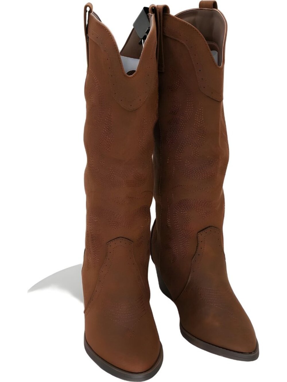 Sugar Sugar Women's Two-Step Tall Western Cowgirl Boots Cognac 8.5M